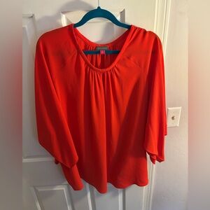 Vince Camuto Vibrant Orange Blouse